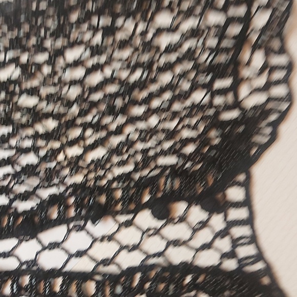 Black fully beaded top or jacket - Picture 5 of 8